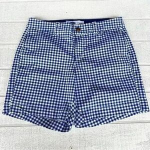 Old Navy Everyday Womens Shorts Size 4 Blue and White Checkered